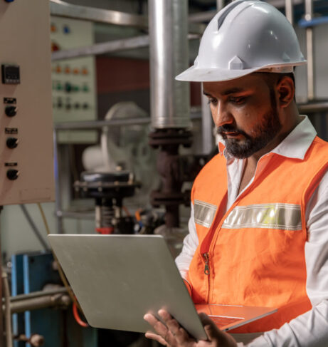 Team of engineers practicing maintenance Taking care and practicing maintenance of machines in the factory so that they can be used continuously.